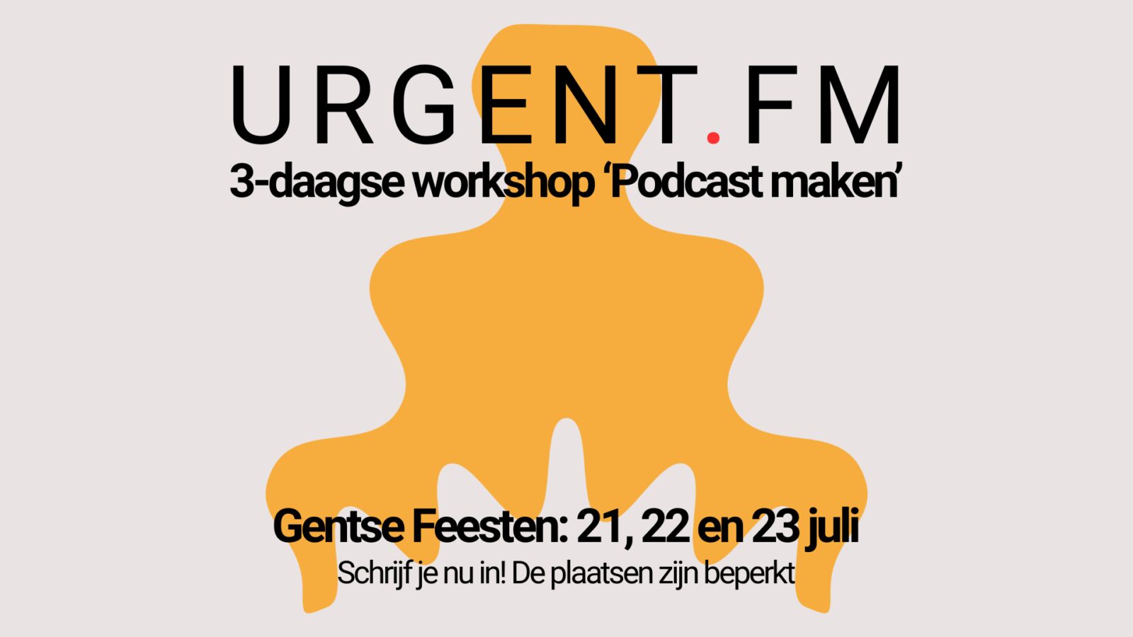 picture of Urgent.fm organiseert tijdens de Gentse Feesten een workshop-driedaagse 'Podcast maken'. Doe je mee?